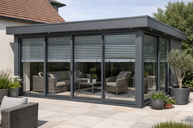 Entreprise pour extension en véranda aluminium sur mesure à Vitrac (24) en Dordogne 