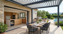 Notre zone d'activité pour ce service Fabricant français de pergolas bioclimatiques à toit plat ou incliné avec option de personnalisation et pose incluse